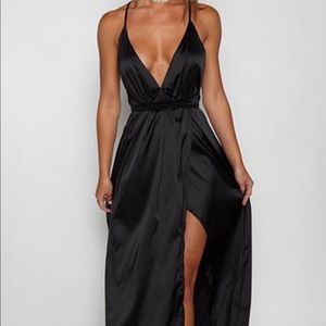Satin Maxi Dress
